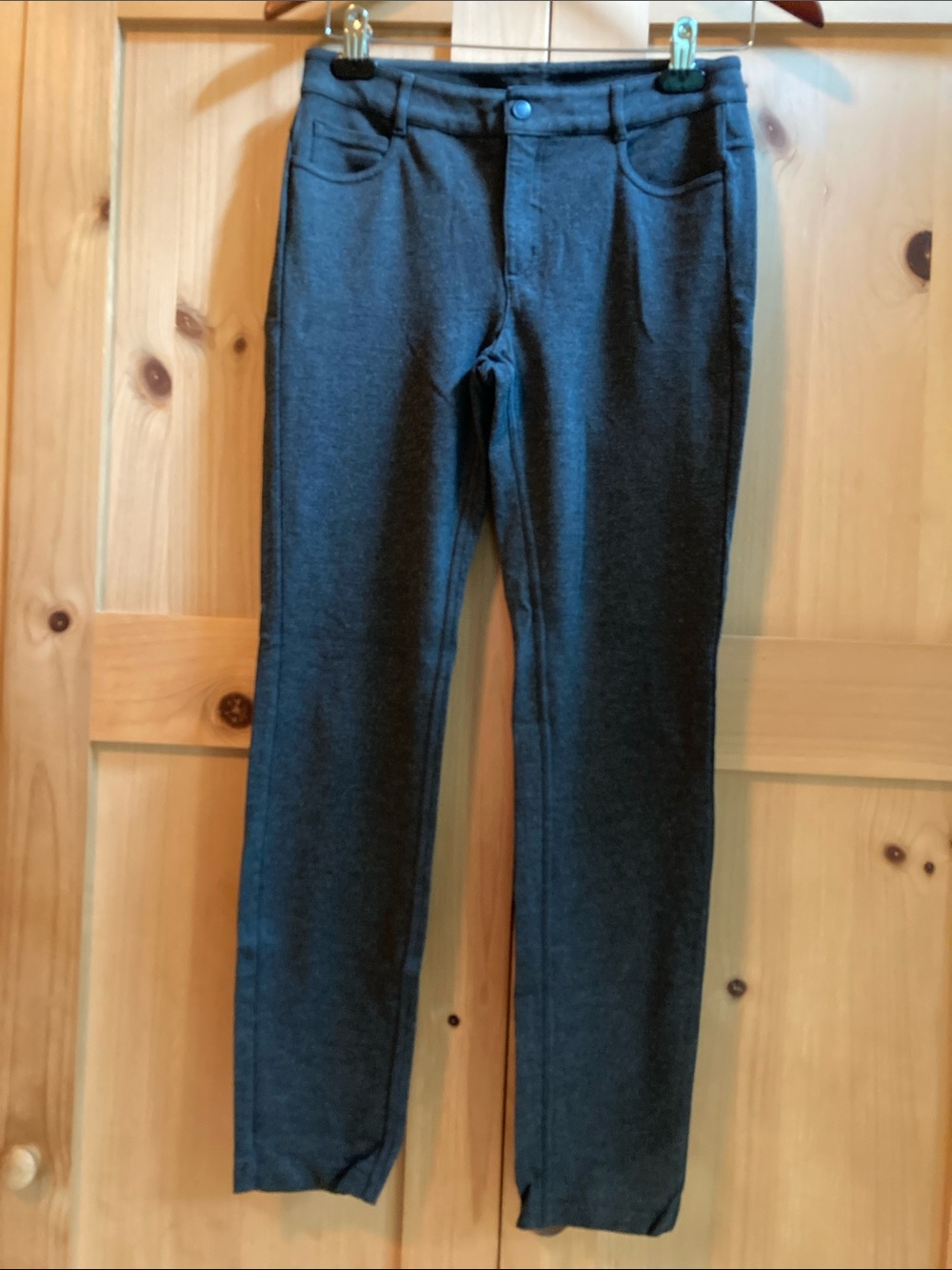 Athleta Charcoal Gray Ponte Slim Fit Pants